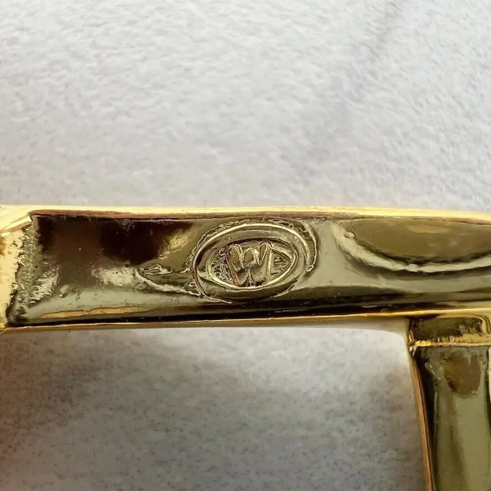 Vintage Gold Tone Simple Basic Belt Buckle for up to 1 Inch Belt